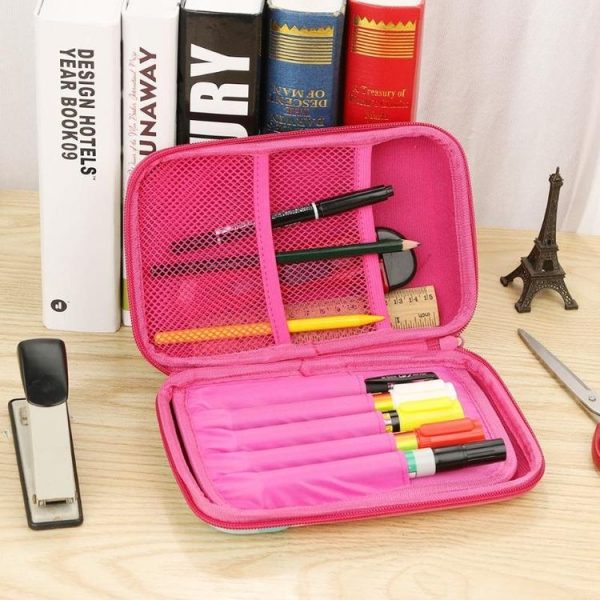 Cartoon Kids Cute Ice Cream Large Capacity Pencil Pen Bags Students EVA Pencil Case Random color - Image 6