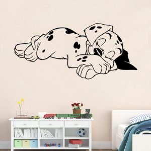 Sleepy Puppy Creative Home Bedroom Sofa Background Wall Sticker