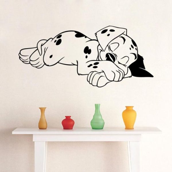 Sleepy Puppy Creative Home Bedroom Sofa Background Wall Sticker - Image 4