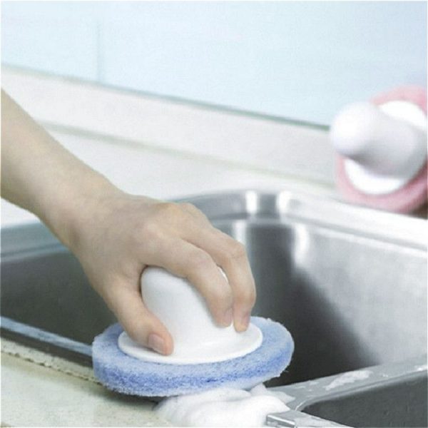 Multi Function Cleaning Dishwashing Scouring Brush Kitchen Cleaning Tool (Blue) - Image 3