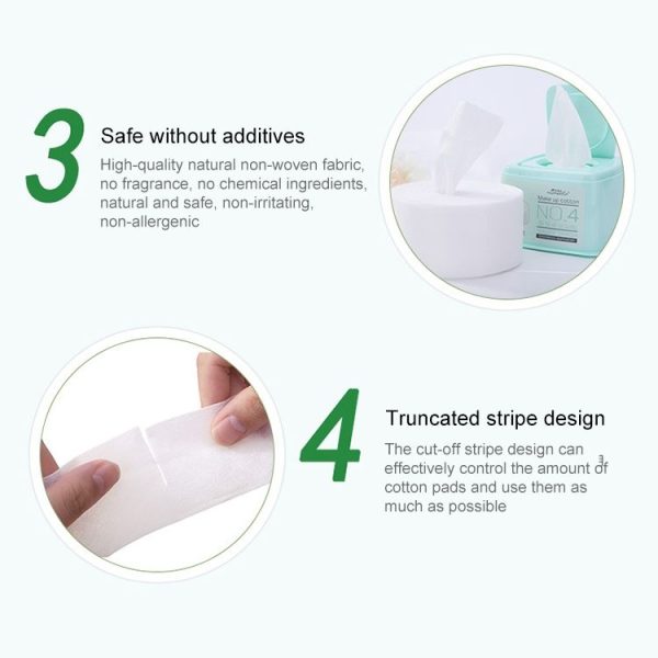 250 PCS Makeup Remover Wipes Facial Deep Clean Tool Makeup Tools Random Color - Image 5