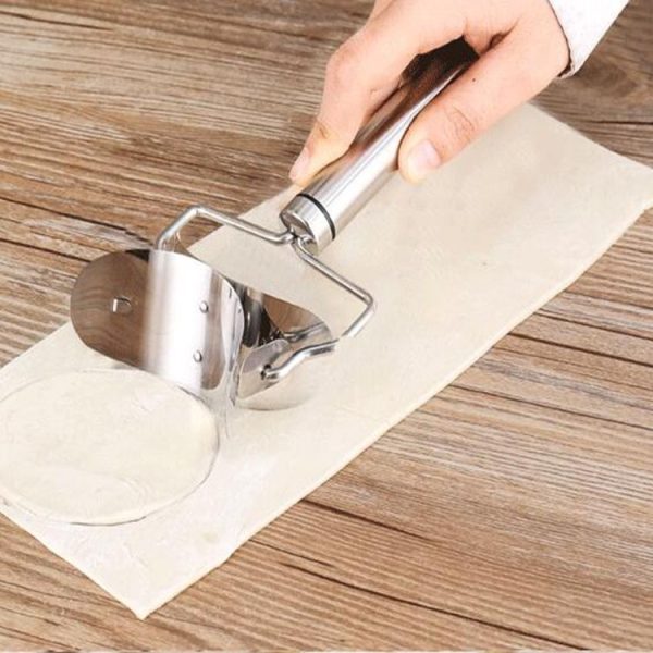 Stainless Steel Dumpling Maker Dough Cutter Dumpling Mould Kitchen Accessories Pastry Tools, Specification: 8.3 Dumplings Round Knife - Image 4