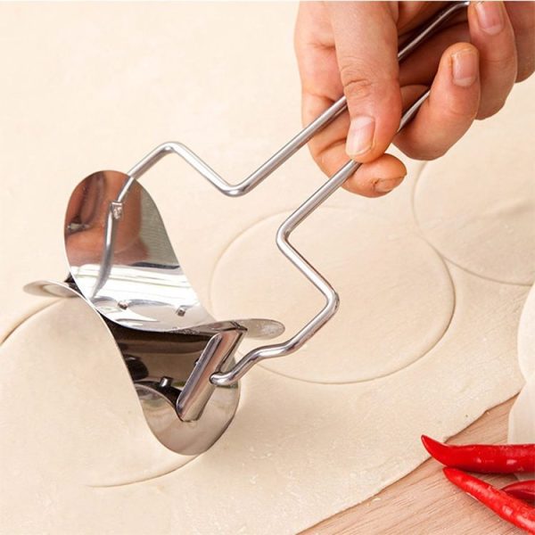 Stainless Steel Dumpling Maker Dough Cutter Dumpling Mould Kitchen Accessories Pastry Tools, Specification: 8.3 Dumplings Round Knife - Image 6