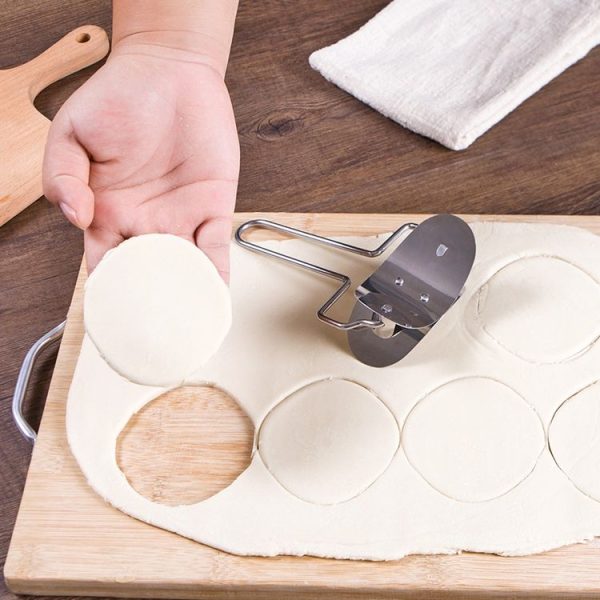 Stainless Steel Dumpling Maker Dough Cutter Dumpling Mould Kitchen Accessories Pastry Tools, Specification: 8.3 Dumplings Round Knife - Image 7