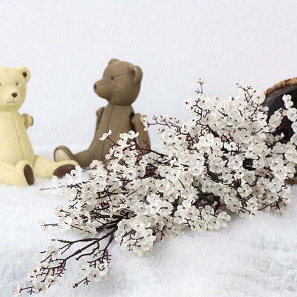 Simulation Starry Single Flower Home Decoration Bride Holding Flowers (White) - Image 2