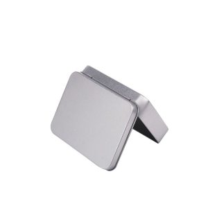 11.5x8.5x2.2cm Rectangular Metal Storage Box Tinplate Business Card Storage Box (Conjoined Flip)
