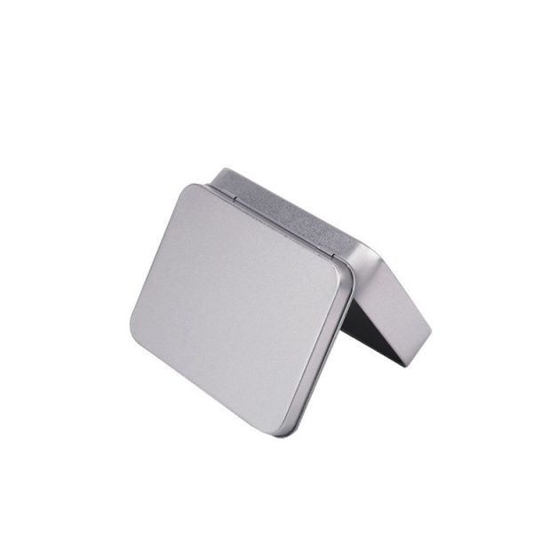 11.5x8.5x2.2cm Rectangular Metal Storage Box Tinplate Business Card Storage Box (Conjoined Flip) - Image 2