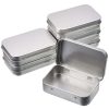 11.5x8.5x2.2cm Rectangular Metal Storage Box Tinplate Business Card Storage Box (Conjoined Flip) - Image 5
