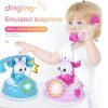 Children Retro Cartoon Telephone Early Education Story Machine Simulation Telephone Toy (Blue) - Image 3