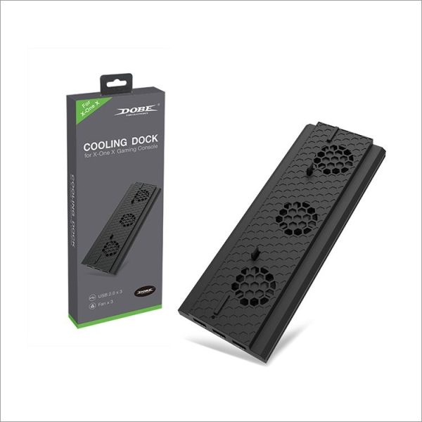 DOBE TYX-1768 Heat Dissipate Vertical Stand Base Cooling Dock Cooling Fan Bracket for Xbox One X Game Console - Image 5