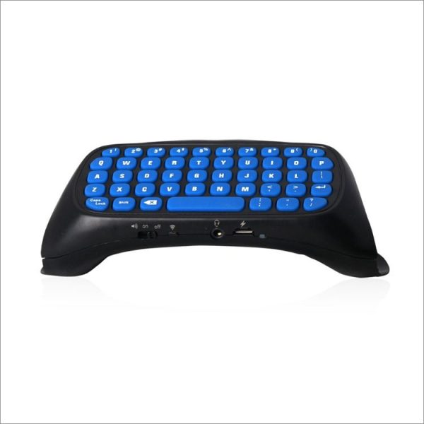 DOBE TP4-022 2.4G Wireless Controller Keyboard ABS Game Keyboard for PS4 / Slim (Blue) - Image 3