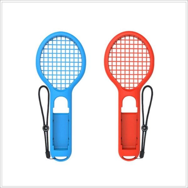 BODE Left and Right Small Handle Tennis Racket NS Game Grip Sports Game Handle TNS1843 for Switch (Red and blue) - Image 3