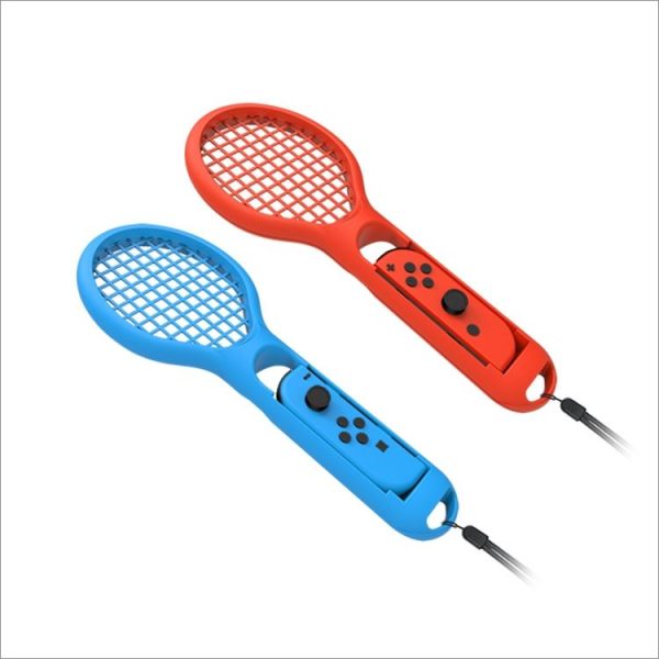 BODE Left and Right Small Handle Tennis Racket NS Game Grip Sports Game Handle TNS1843 for Switch (Red and blue) - Image 5