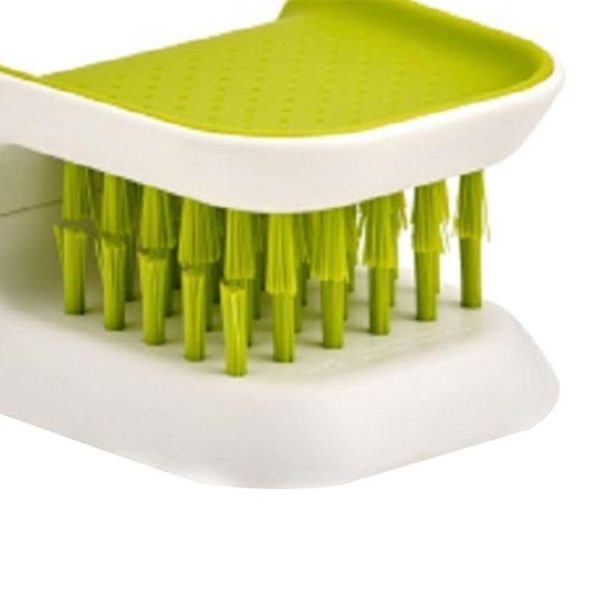 Portable Fork Spoon U Shaped Soft Double Sided Decontamination Brush Kitchen Helper - Image 4