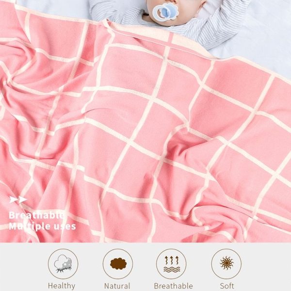 Soft Swaddle Wrap Blankets Newborn Sofa Bedding (Black) - Image 3