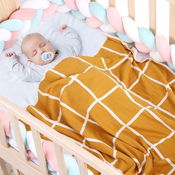 Soft Swaddle Wrap Blankets Newborn Sofa Bedding (Black) - Image 8
