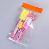 7PCS / Set Bottle Sponge Cleaning Brush Tools Straw Brush Set (Blue) - Image 10