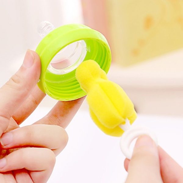 7PCS / Set Bottle Sponge Cleaning Brush Tools Straw Brush Set (Blue) - Image 9