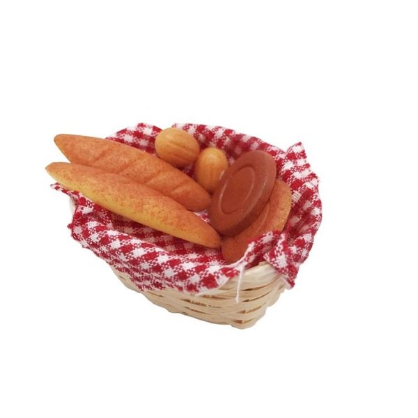 3 PCS 1: 12 Mini Dollhouse Furniture Kitchen Supplies Micro-food Play Bread Box Basket - Image 4