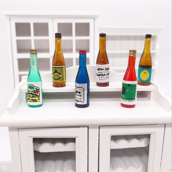 18 PCS / 3 Pack 1: 12 Mini Dollhouse Pocket Simulation Fruit Wine Drink Bottle Ornaments Model - Image 2