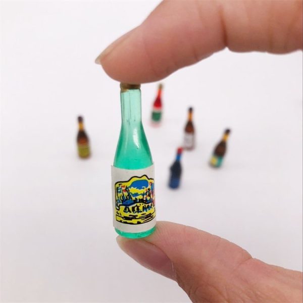 18 PCS / 3 Pack 1: 12 Mini Dollhouse Pocket Simulation Fruit Wine Drink Bottle Ornaments Model - Image 4
