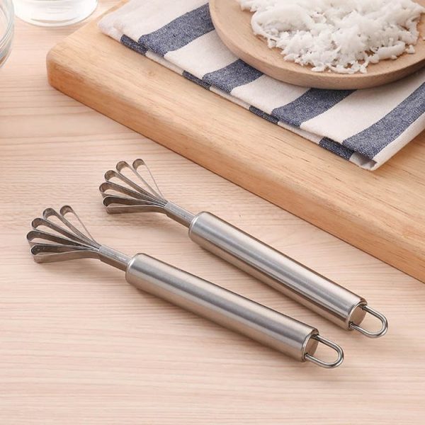 Stainless Steel Copra Planer All Steel Handle Coconut Planing Fish Scale Planer Seeder (Silver) - Image 2