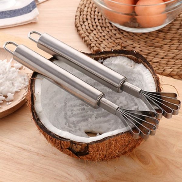 Stainless Steel Copra Planer All Steel Handle Coconut Planing Fish Scale Planer Seeder (Silver) - Image 7