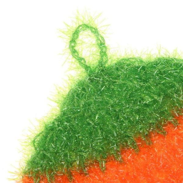 Cute Strawberry Dishcloth Polyester Fiber Dishrag Washing Cloth Clean Towel Home Kitchen Cleaning Tools (Orange) - Image 3