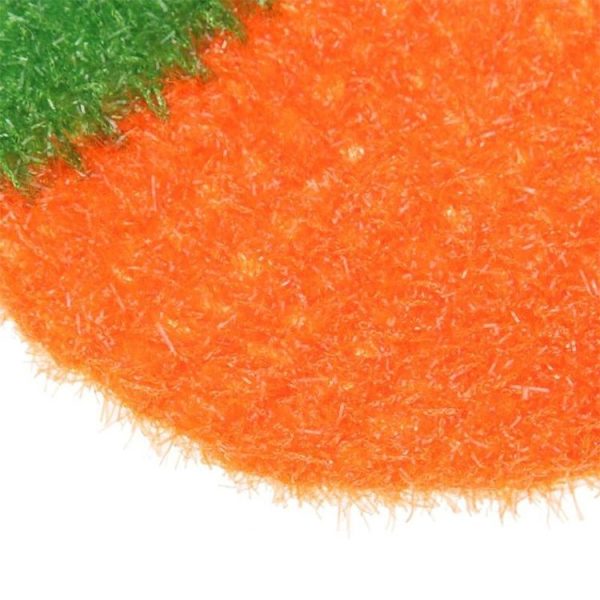 Cute Strawberry Dishcloth Polyester Fiber Dishrag Washing Cloth Clean Towel Home Kitchen Cleaning Tools (Orange) - Image 4