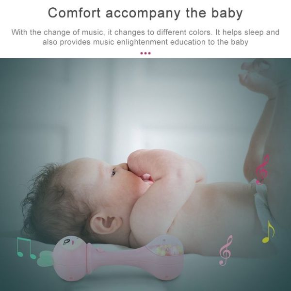 Baby Shaker Sand Hammer Toy Dynamic Rhythm Stick Baby Rattles Kids Musical Party Favor Musical Instrument Toys (Pink) - Image 10
