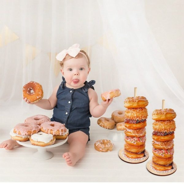 2 PCS Wedding Birthday Party Donut Display Stand Party Dress - Image 5