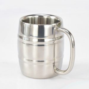 Stainless Steel Beer Cup Mugs Outdoor Camping Western Tea Coffee Cup Insulated Portable Water Cup Drinkware with Handle
