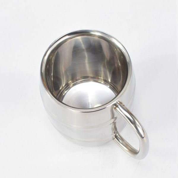 Stainless Steel Beer Cup Mugs Outdoor Camping Western Tea Coffee Cup Insulated Portable Water Cup Drinkware with Handle - Image 3