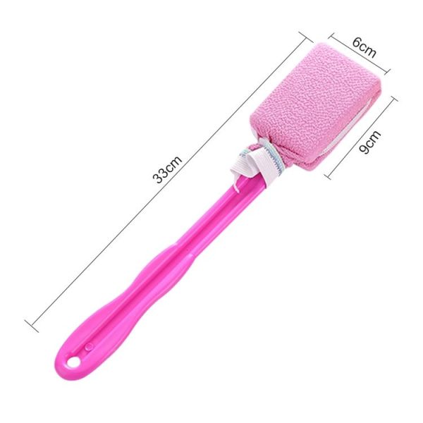 Long Handle Hanging Skin Massage Rubbing Body Exfoliation Brushes (Pink) - Image 2
