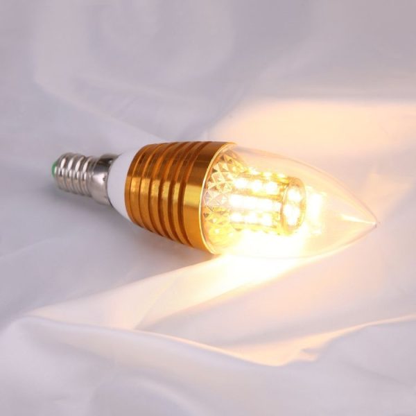 5W 12W E14 Small Screw Crystal Chandelier Energy-Saving Lamp, Random Style Delivery (Warm Light) - Image 2