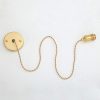 E27 Spiral Port Single Head Energy-saving High-brightness Copper Chandelier Lamp Holder Ceiling Plate without Light Source - Image 2