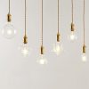 E27 Spiral Port Single Head Energy-saving High-brightness Copper Chandelier Lamp Holder Ceiling Plate without Light Source - Image 4