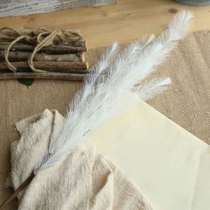 2 PCS Home Wedding Garden Furry Artificial Grass Decoration (White)