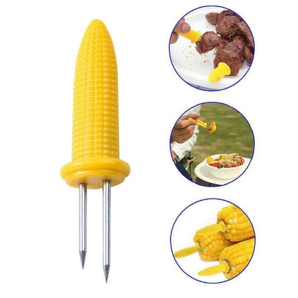 20 PCS Creative Fashion Corn Needle Stainless Steel Portable Barbecue Needle Tool - Image 2