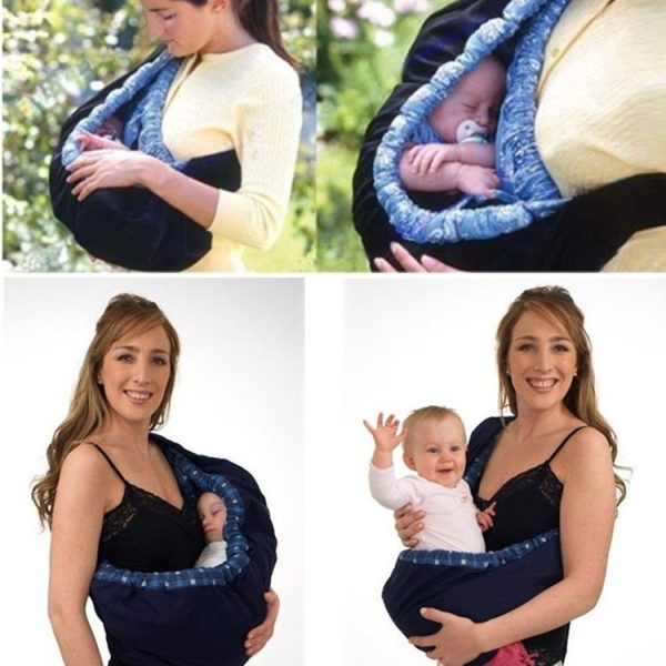 Newborn Baby Cross-body Harness Strap (Big Red Plaid) - Image 3