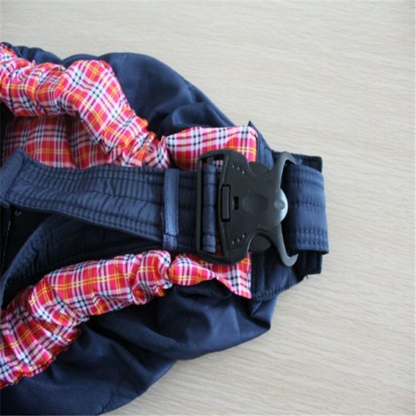 Newborn Baby Cross-body Harness Strap (Big Red Plaid) - Image 4