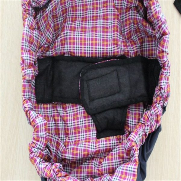 Newborn Baby Cross-body Harness Strap (Big Red Plaid) - Image 6