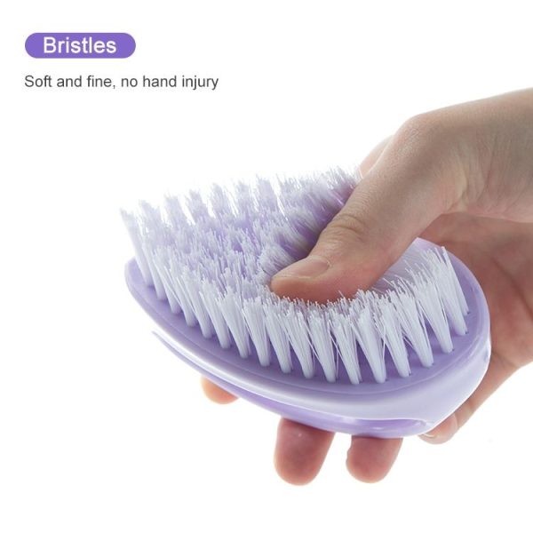 2 PCS Multi Functional Soft Hair Laundry Washing Shoes Bathroom Cleaning Brush (Purple) - Image 3