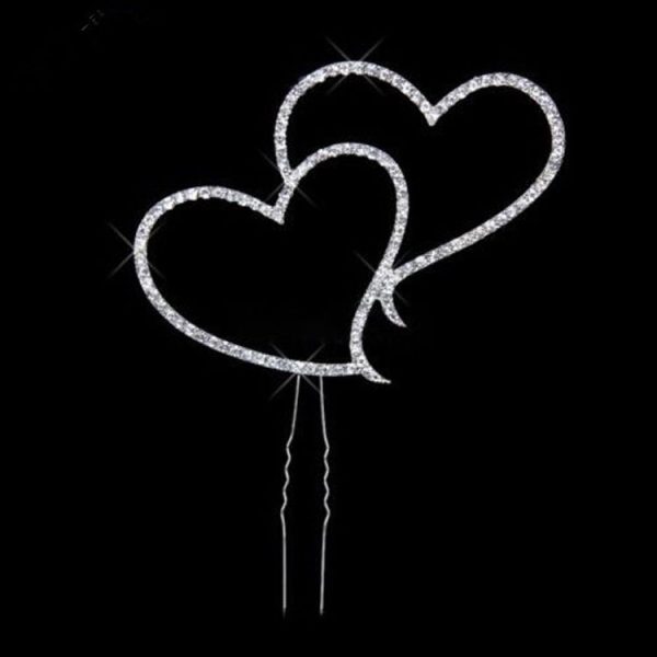 Heart Crystal Cake Insert Cake Decoration Wedding Gift - Image 2