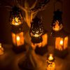 2 PCS Small Oil Lamp Halloween Retro Laser Pony Light Creative Bar Ghost Festival Atmosphere (Bat) - Image 7