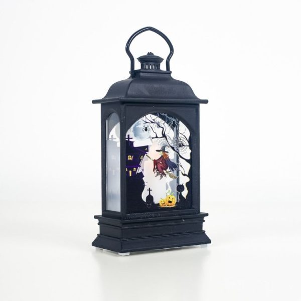 2 PCS Halloween Bar Atmosphere Decorated with Transparent Wind Lamp Decorations (Witch) - Image 2