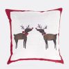 2 PCS Christmas Linen Fabric Sofa Pillowcase Without Pillow (Fawn) - Image 2