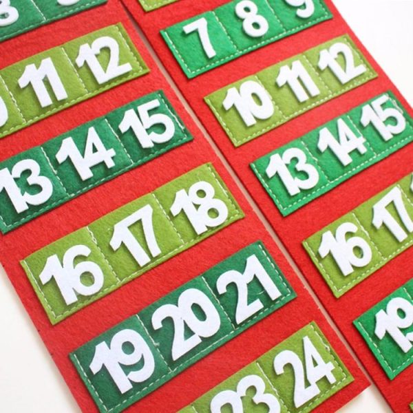 2 PCS Christmas Creative Non-woven Countdown Calendar Pendant (Old Man) - Image 3