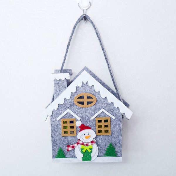 2 PCS Christmas Creative Mini Candy Gift Bag Decoration (Snowman) - Image 2