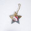 2 PCS Christmas Photo Frame Christmas Creative Photo Frame Pendant Christmas Tree Decoration Pendant, Specification: Pentagram (Grey) - Image 2